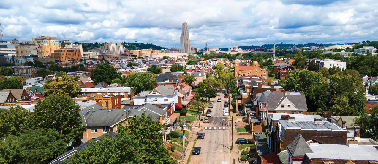 Cathedral of Learning and surrounding neighborhood