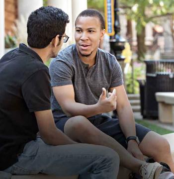 Students in discussion