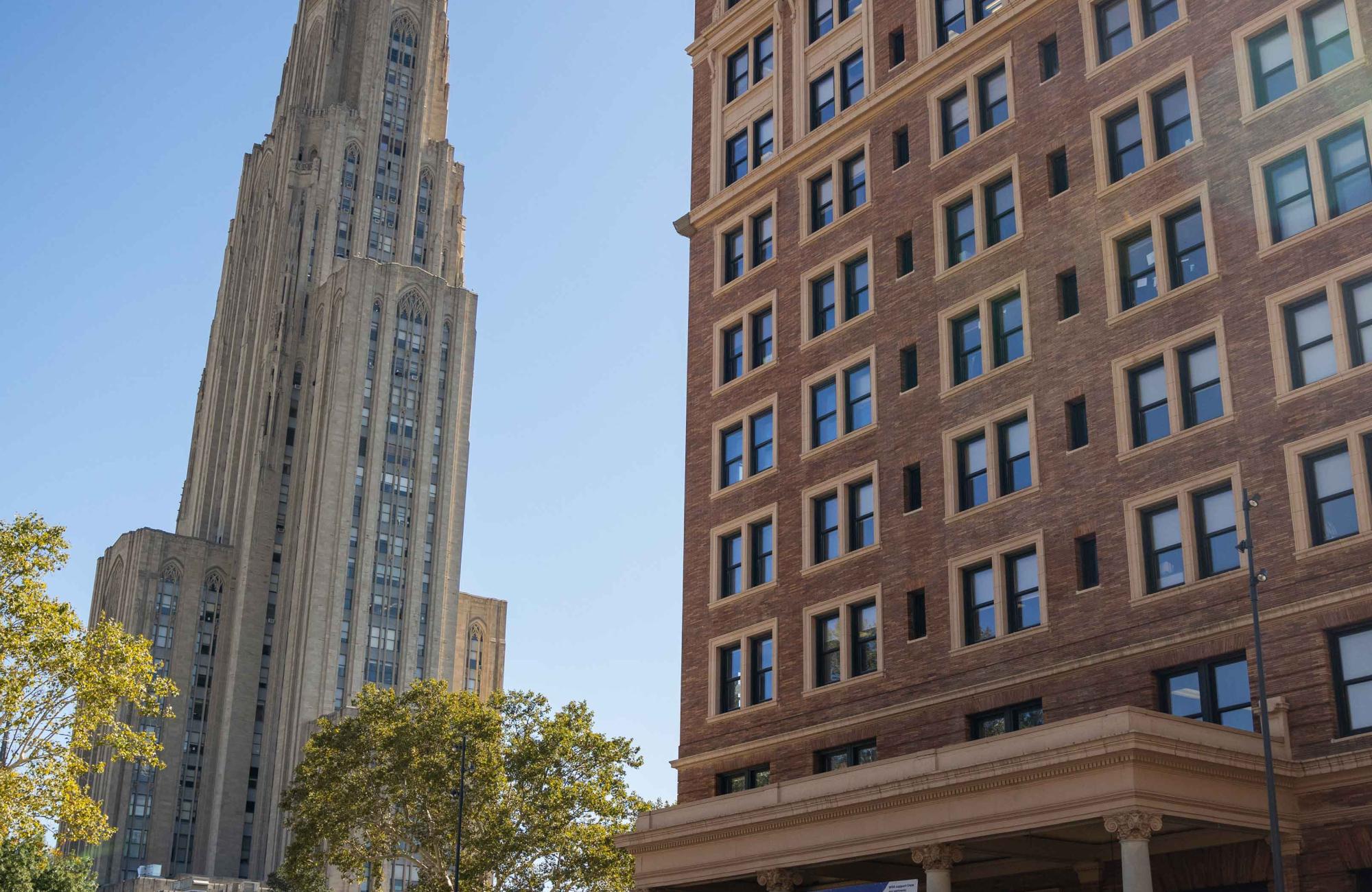 William Pitt Union with Cathedral of Learning